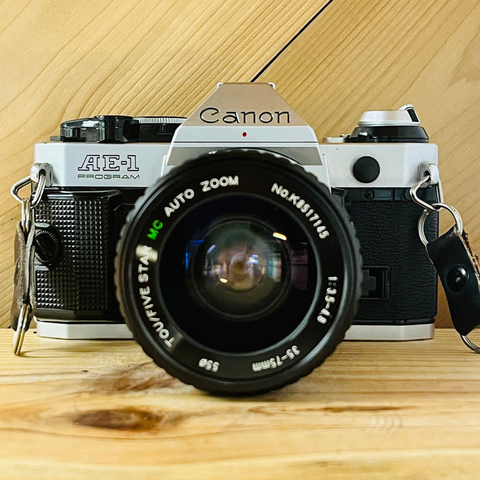 Canon AE-1 Program 35mm w/ 35-75mm Lens