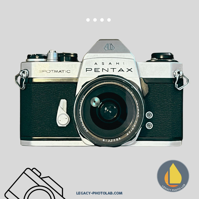 Asahi Pentax Spotmatic SLR with Asahi Pentax 28mm f/3.5 lens