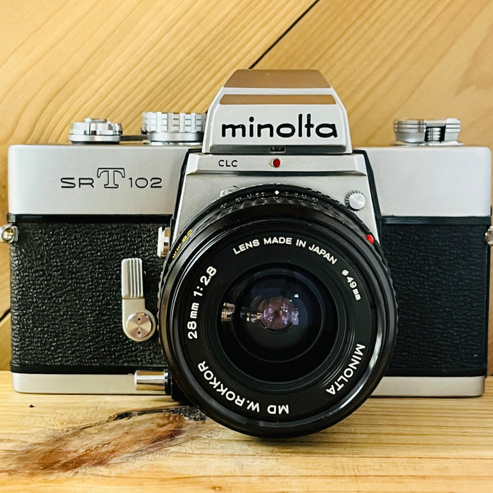 Minolta SRT102 w/ 28mm 2.8 Rokkor Lens