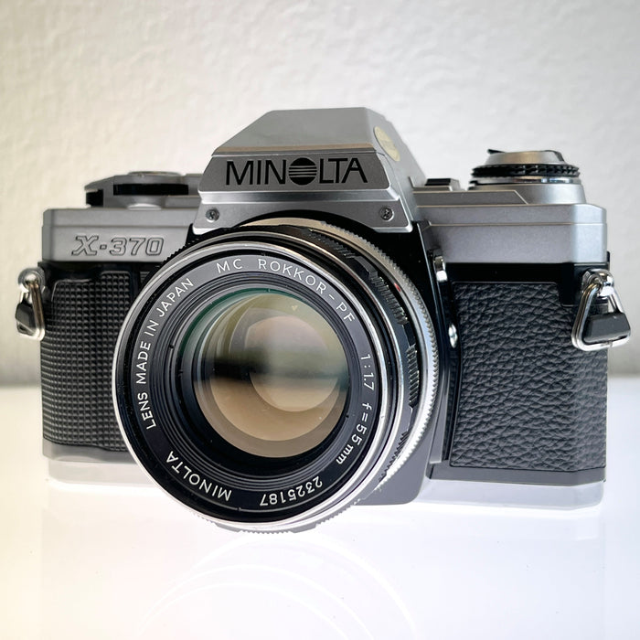 Minolta X-370 with Minolta MC Rokkor PF 55mm F/1.7 Lens S#8327058