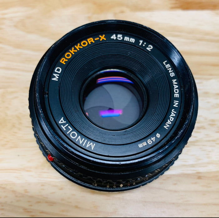 Minolta MD Rokkor-X 45mm F1:2 {49}