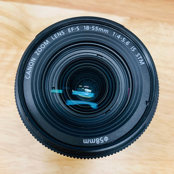 Canon EF-S 18-55mm f/4-5.6 IS STM Autofocus APS-C Lens, Black {58}