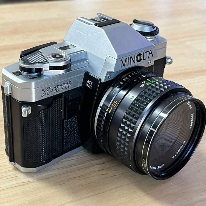Minolta X-370 with Minolta MC Rokkor PF 50mm F/1.7 Lens