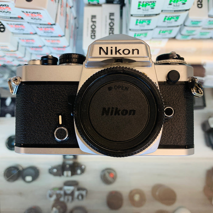 Nikon FE 35mm Camera Body, Chrome