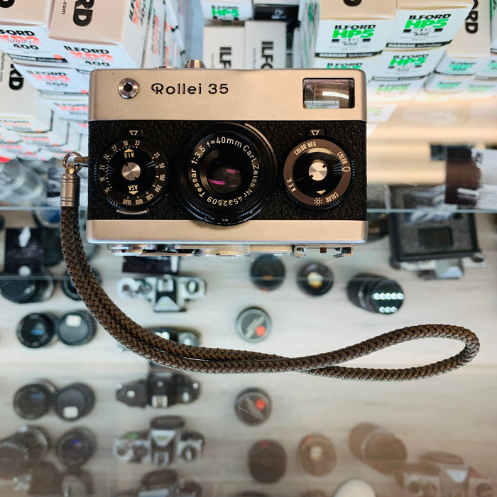 Rollei 35 40mm f/3.5 Tessar Camera, Made in Germany, Chrome {24}