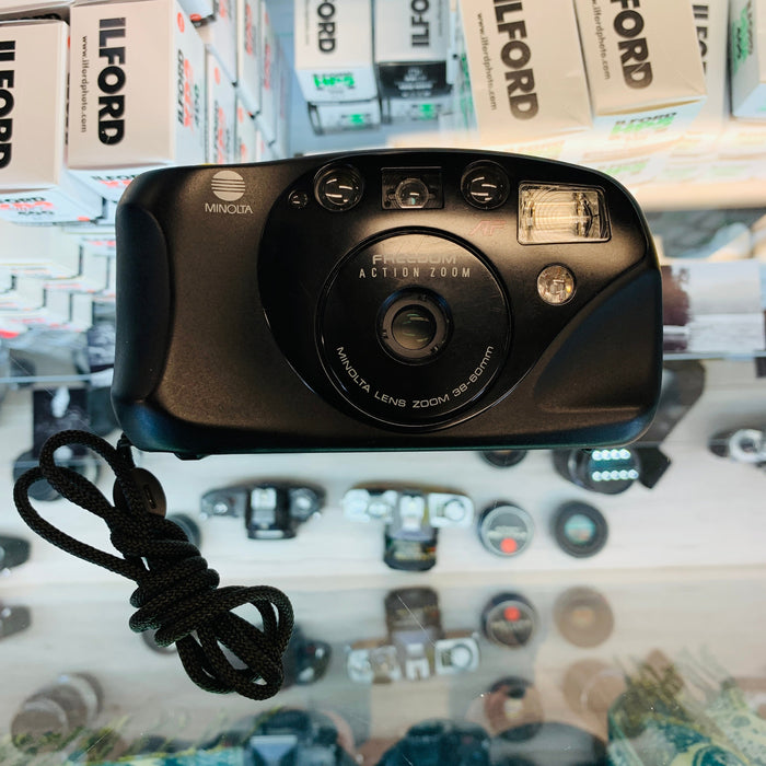 Minolta Freedom Action Zoom AF QD Point and Shoot 35mm Film Camera Serial No: 02612520