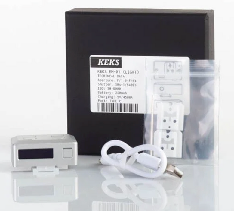 KEKS EM 01 - Shoe Mount light meter - SILVER/BLACK