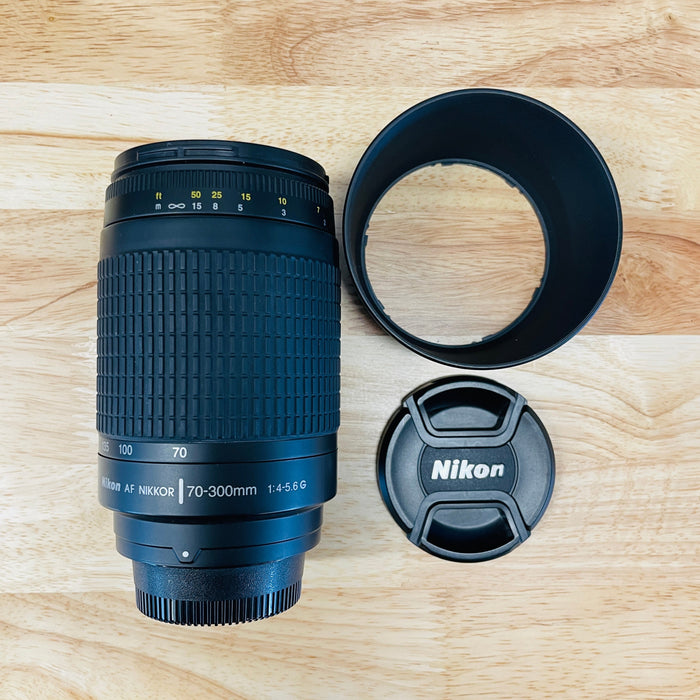 USED Nikon AF NIKKOR 70-300mm f/4-5.6 G Autofocus Lens, Black {62}