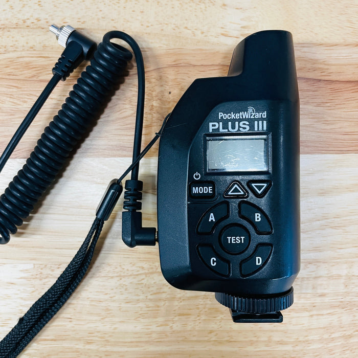 USED Pocket Wizard Plus III Radio Slave Transceiver, Black