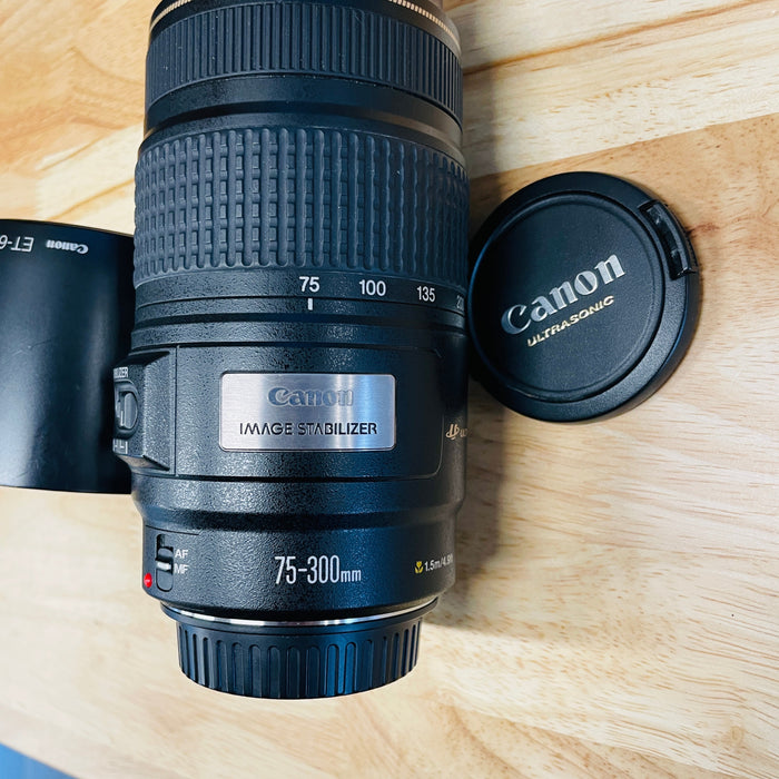 USED Canon 75-300mm f/4-5.6 IS USM EF Mount Lens {58}