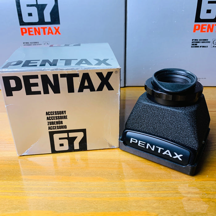 Pentax 67 Rigid Hood Finder Late - Excellent Boxed