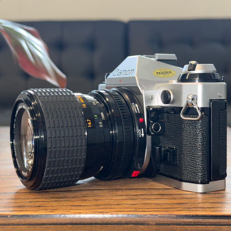 Canon AE-1 Program 35mm SLR + Sigma Zoom-Master 35-70mm f/2.8-4 Lens
