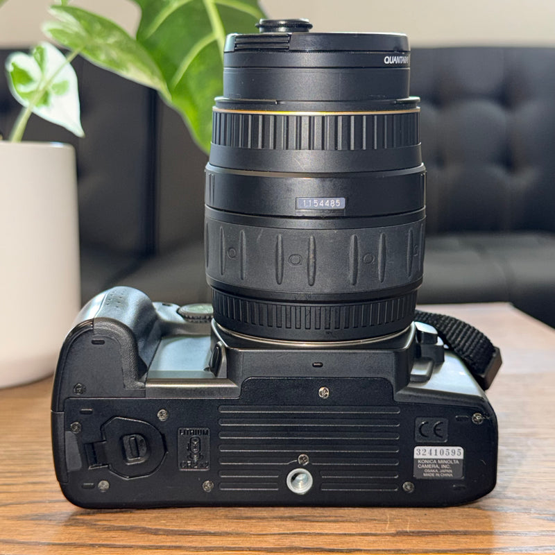 Minolta Maxxum 70 35mm Film Camera with Quantaray 28–90mm Macro Lens