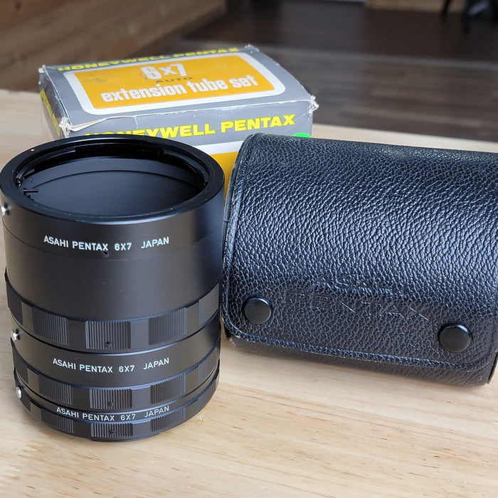 Pentax 6x7  Extension Tubes 1-2-3 Set - Mint Honeywell Box