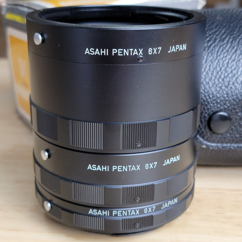 Pentax 6x7  Extension Tubes 1-2-3 Set - Mint Honeywell Box