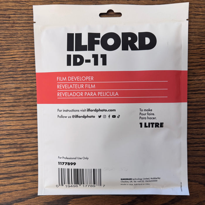 Ilford ID‑11 Film Developer — Fine Grain Black & White Film Developer (1 L Powder)