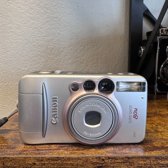 Canon Sure Shot 80u Date 35mm Point & Shoot Film Camera – 38-80 mm Zoom Lens