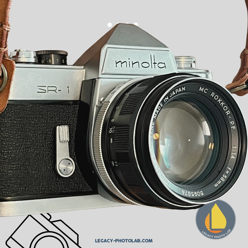 Minolta SR-1 35mm W/ 58mm Lens MC Rokkor PF 1.4