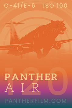 120 Medium Format Panther Air 100 Daylight Color Negative or Positive Film