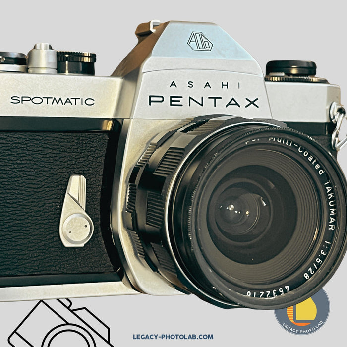 Asahi Pentax Spotmatic SLR with Asahi Pentax 28mm f/3.5 lens