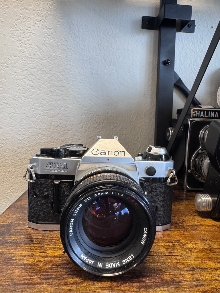 【良品】Canon AE-1 PROGRAM＆New FD 50mm f1.4 Canon AE-1 Program + Canon FD 50mm 1.4 — Legacy Photo Lab of Dallas