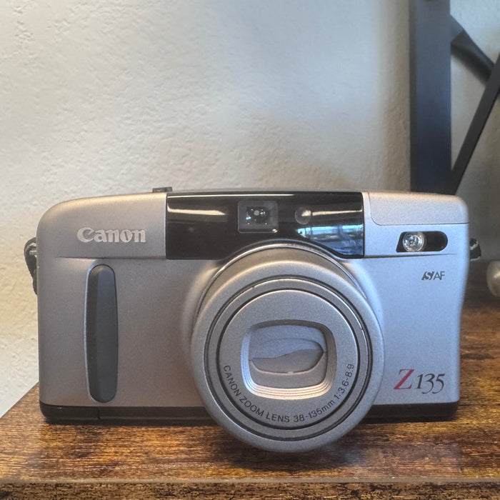 Canon Sure Shot Z135 — 35mm Point & Shoot Film Camera (38-135mm Zoom, Auto AF,Built-in Flash)