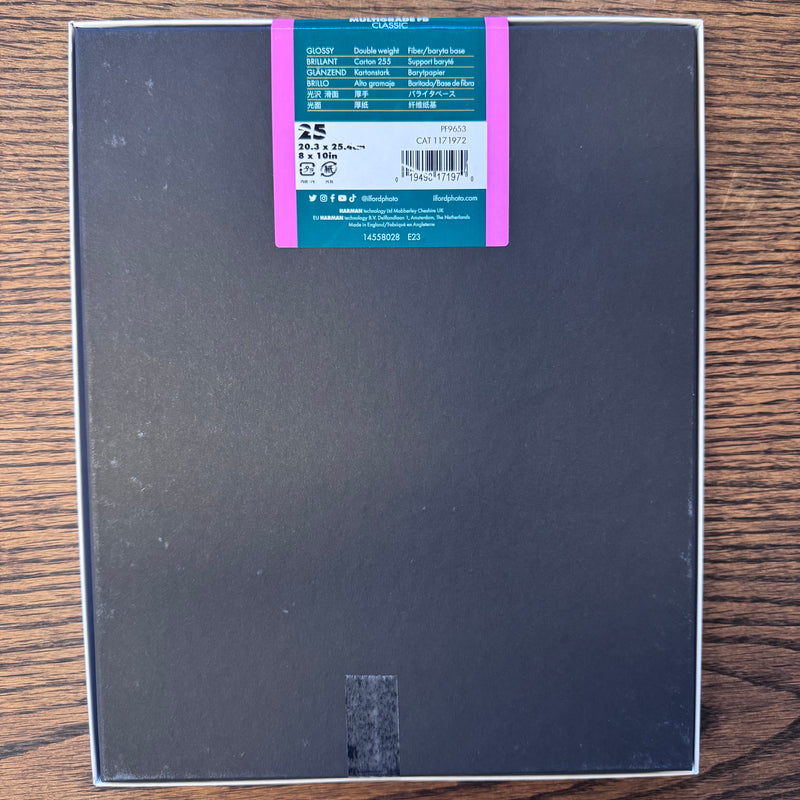 Ilford MULTIGRADE FB CLASSIC — Glossy • Variable-Contrast Fibre-Base B/W Paper 8x10