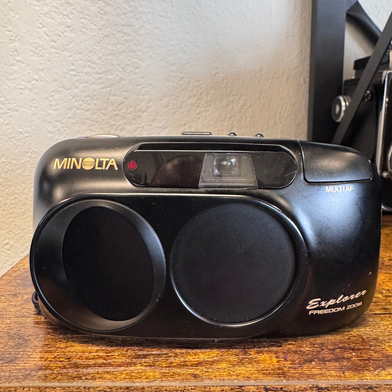 Minolta Explorer Freedom Zoom EX 35mm Point & Shoot Film Camera – 28-75 mm Zoom Lens | Tested & Working