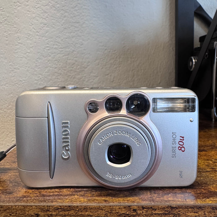 Canon Sure Shot 80u Date 35mm Point & Shoot Film Camera – 38-80 mm Zoom Lens