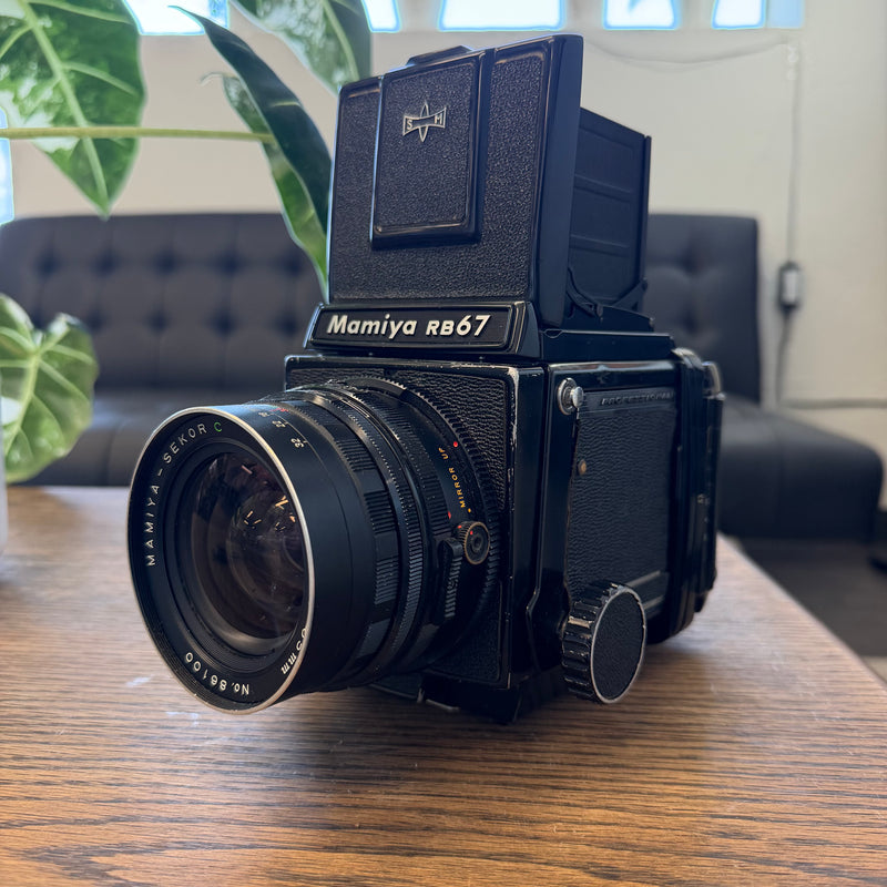 Mamiya RB67 Professional S Medium Format Film Camera with Prism Finder & Mamiya-Sekor C 65mm f/4.5 Lens