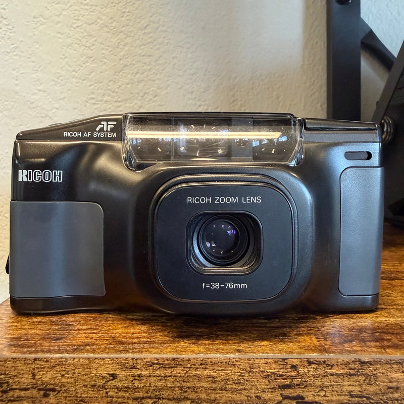 Ricoh Shotmaster Zoom – 35mm Point & Shoot Film Camera (38–76mm Zoom Lens)