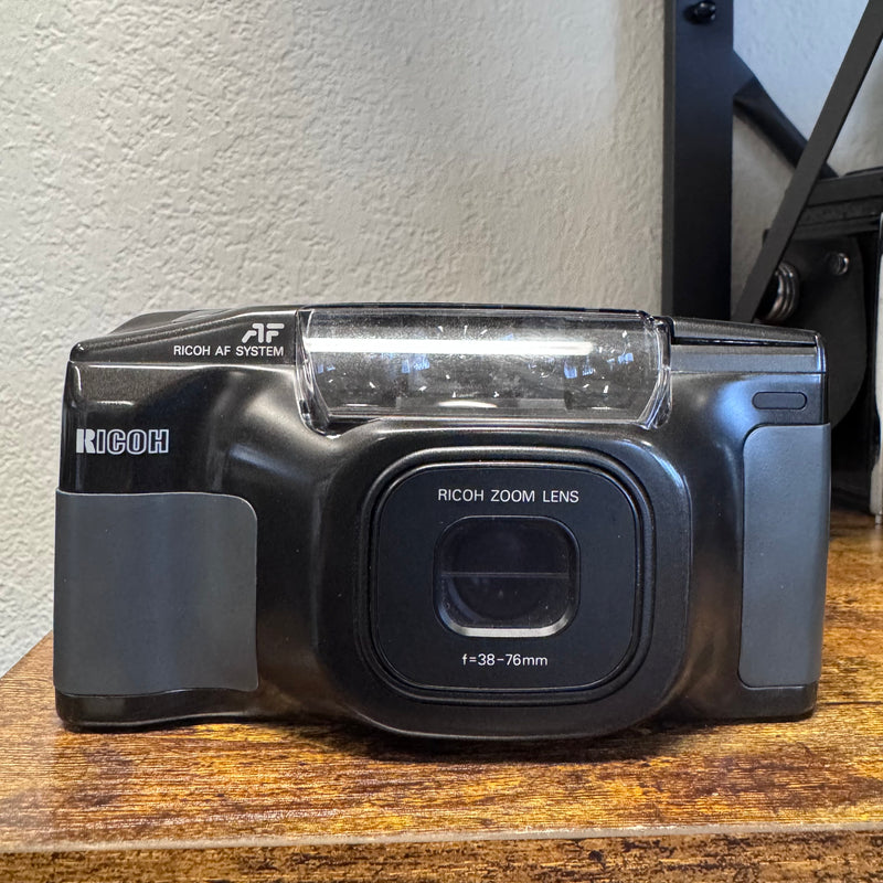 Ricoh Shotmaster Zoom – 35mm Point & Shoot Film Camera (38–76mm Zoom Lens)