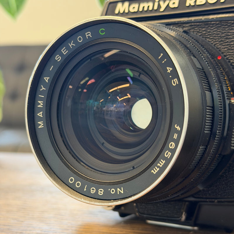 Mamiya RB67 Professional S Medium Format Film Camera with Prism Finder & Mamiya-Sekor C 65mm f/4.5 Lens