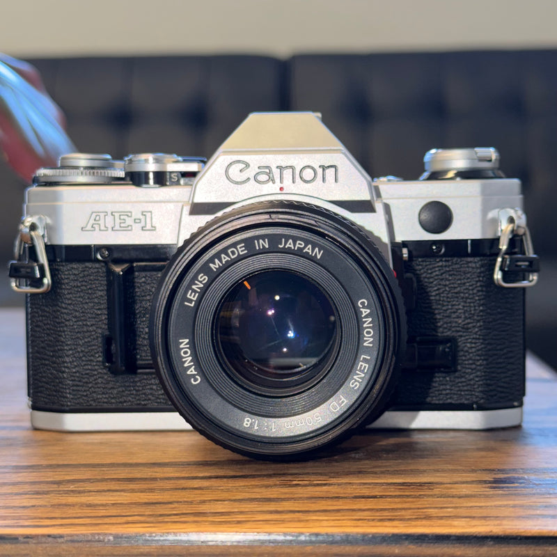Canon AE-1 35mm SLR + Canon FD 50mm f/1.8 Lens