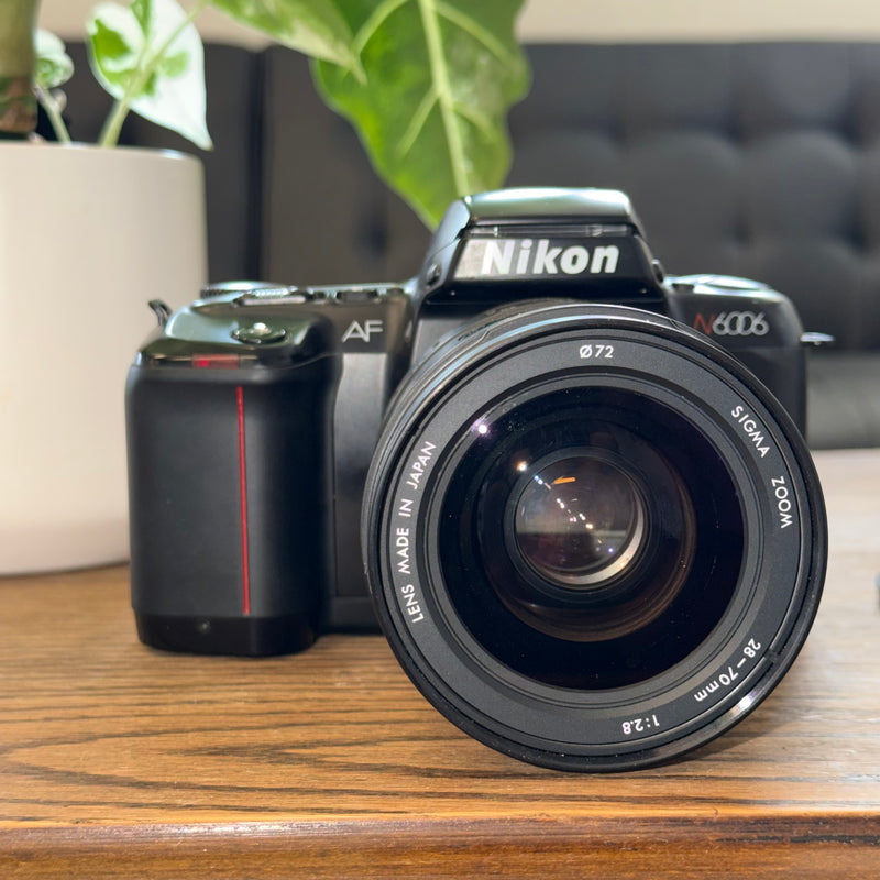 Nikon N6006 35mm Film Camera with Sigma 28–70mm f/2.8 Lens