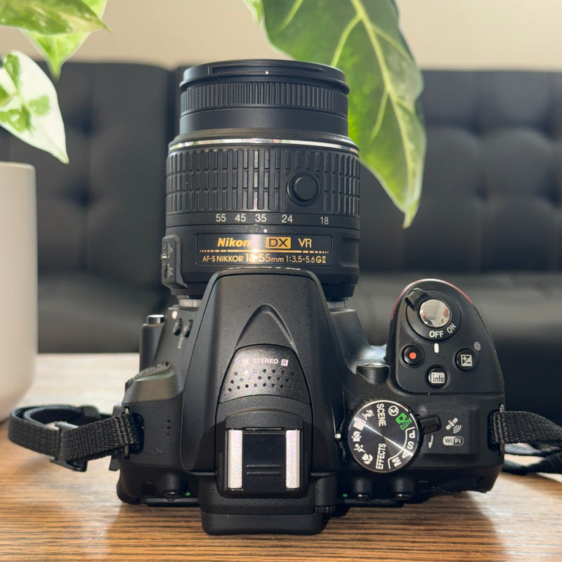Nikon D5300 DSLR Camera with 18–55mm VR II and 55–200mm VR II Lenses
