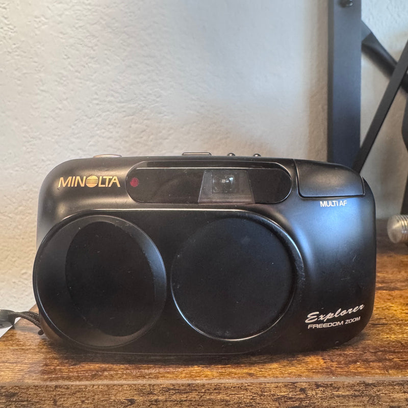 Minolta Explorer Freedom Zoom EX 35mm Point & Shoot Film Camera – 28-75 mm Zoom Lens | Tested & Working