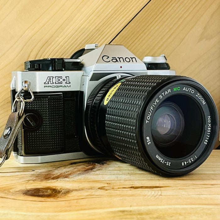 Canon AE-1 Program 35mm w/ 35-75mm Lens