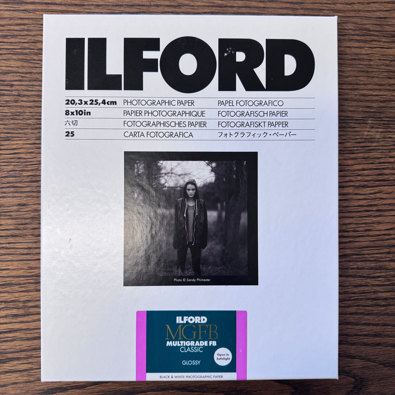 Ilford MULTIGRADE FB CLASSIC — Glossy • Variable-Contrast Fibre-Base B/W Paper 8x10