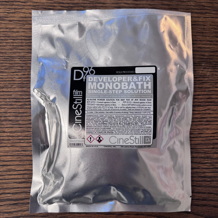 Df96 “Developer & Fix” B&W Monobath Single-Step Solution processes 16+ rolls of B&W film with one chemical From CineStill