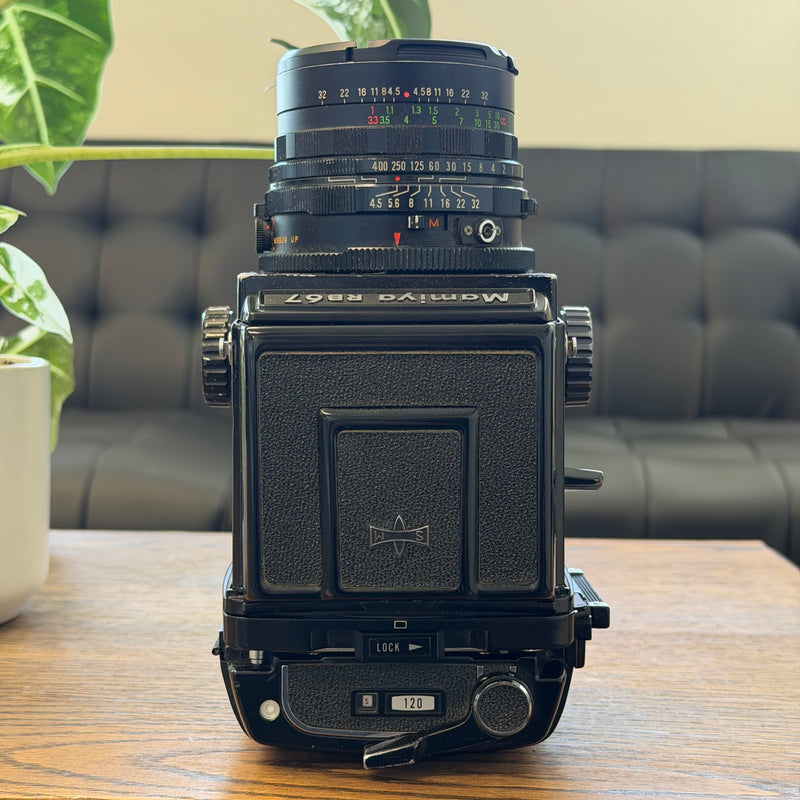 Mamiya RB67 Professional S Medium Format Film Camera with Prism Finder & Mamiya-Sekor C 65mm f/4.5 Lens