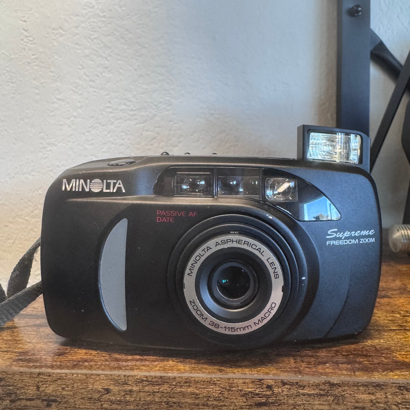 Minolta Freedom Zoom Supreme 35mm Point & Shoot Film Camera – 38-115 mm Zoom Lens | Tested & Working