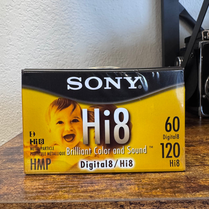Sony Hi8 Brilliant Color & Sound Video Cassette – 60min Digital8 / 120min Hi8
