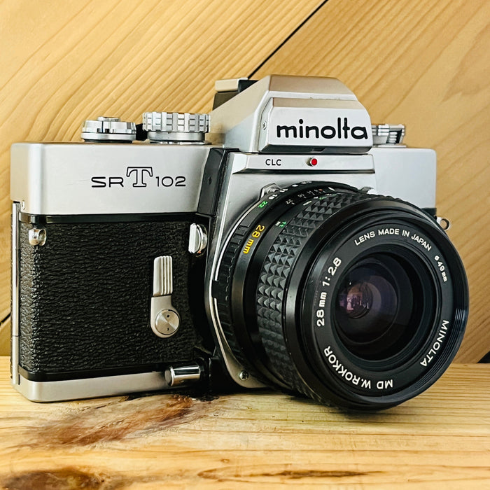 Minolta SRT102 w/ 28mm 2.8 Rokkor Lens