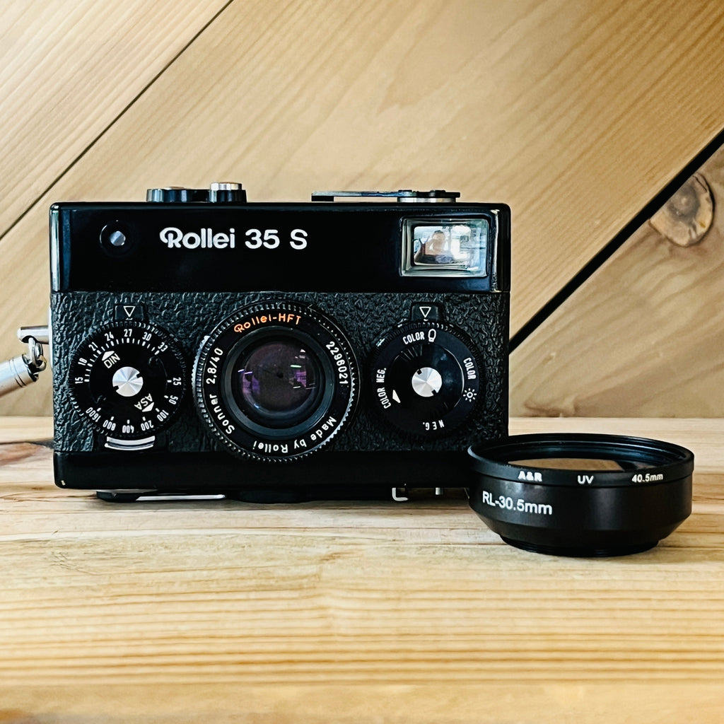 ROLLEI 35 S CAMERA BLACK W/40MM F2.8 SONNAR HFT LENS — Legacy