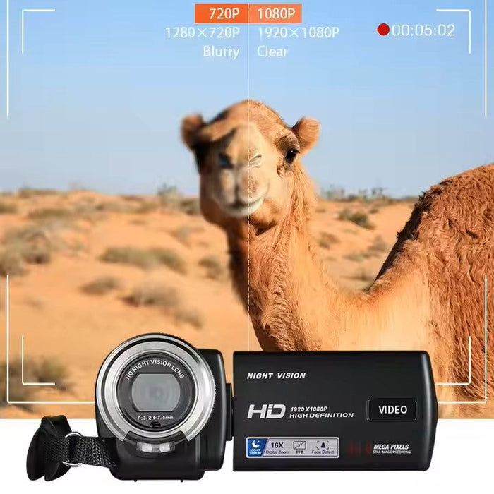 Legacy Retro Night-Vision HD Digital Camcorder (32GB) - Handheld Video Camera
