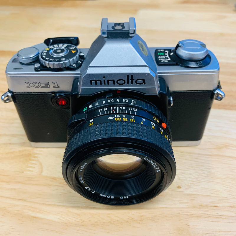 Minolta XG-1 with Minolta 50mm F/1.7 MD Mount Manual Focus Lens