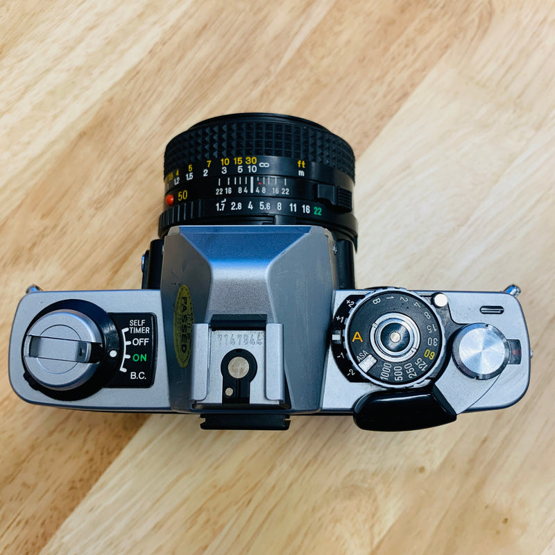 Minolta XG-1 with Minolta 50mm F/1.7 MD Mount Manual Focus Lens