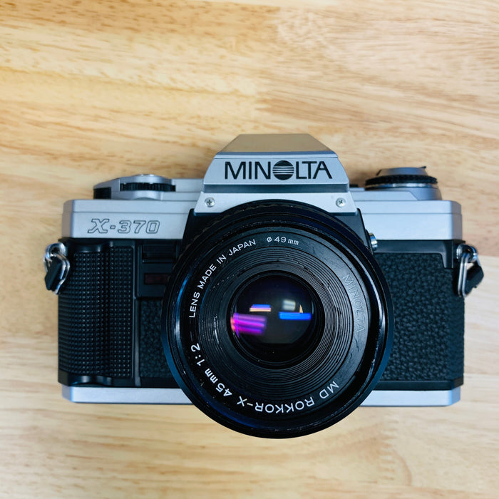 Minolta X-370 with Minolta MD Rokkor X 45mm F/2 Lens