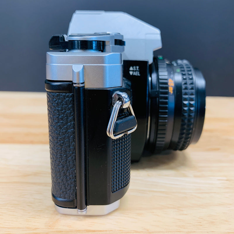 Minolta X-370 with Minolta MD Rokkor X 45mm F/2 Lens